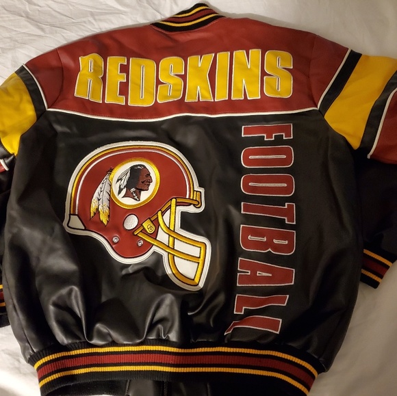 NFL/REDSKINS Jackets & Coats | Redskins Authentic Leather Team Jacket Size Lg | Poshmark
